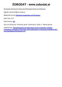 Insecta: Coleoptera: Leiodidae: Cholevinae), with a Description of Sciaphyes Shestakovi Sp.N