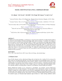 Modal Identification of Bill Emerson Bridge