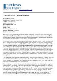 A History of the Cuban Revolution