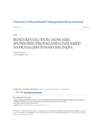 Bose's Revolution: How Axis-Sponsored Propaganda