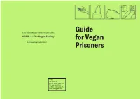 Guide for Vegan Prisoners