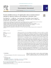 Protein Disulfide-Isomerase A3 Significantly Reduces Ischemia