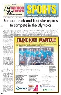 Samoan Track and Field Star Aspires to Compete in the Olympics
