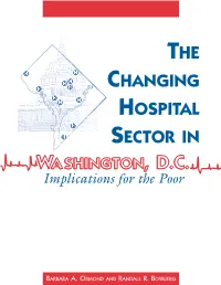 The Changing Hospital Sector in Washington, D.C.: Implications for the Poor