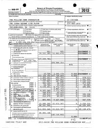 990-PF Return of Private Foundation