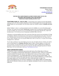 FOR IMMEDIATE RELEASE Media Contact: Jessica Rees Jrees@Cordmedia.Com 760-834-8599