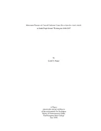 Movement Patterns of Coastal Cutthroat Trout (Oncorhynchus Clarki Clarki) in South Puget Sound, Washington 2006-2007