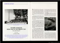 Olympic Stadiums from 1948 to the Present