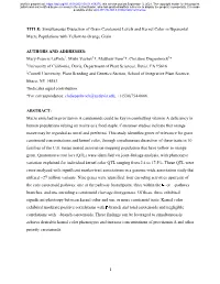 Simultaneous Dissection of Grain Carotenoid Levels and Kernel Color in Biparental Maize Populations with Yellow-To-Orange Grain