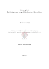 The Differing Journeys Through Childhood in Ancient Athens and Sparta