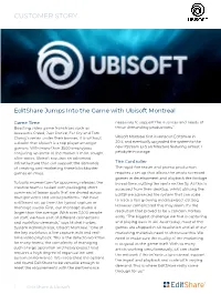 Editshare Jumps Into the Game with Ubisoft Montreal