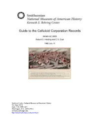 Guide to the Celluloid Corporation Records