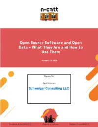 Open Source Software and Open Data – What They Are and How to Use Them