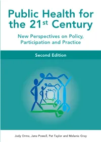 PUBLIC HEALTH for the 21ST CENTURY Second Edition