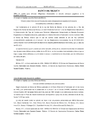 BANCO DE MEXICO TIPO De Cambio Para Solventar Obligaciones Denominadas En Moneda Extranjera Pagaderas En La República Mexicana
