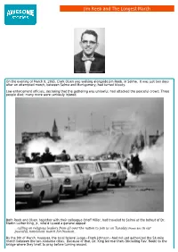 Jim Reeb and the Longest March