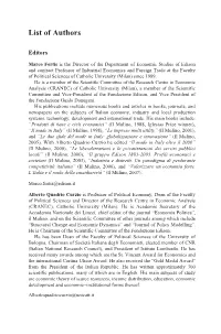 List of Authors