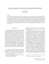 Sogdian Version of the Bugut Inscription Revisited1