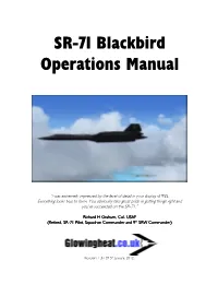 SR-71 Blackbird Operations Manual