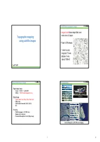Topographic Mapping Using Satellite Images • Total: 4,355 Sheets