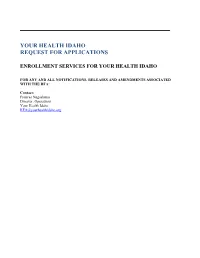 Your Health Idaho Request for Applications