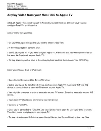 Airplay Video from Your Mac / Ios to Apple TV