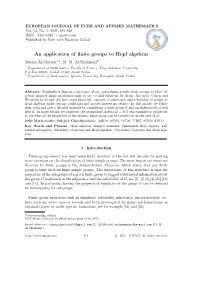 An Application of Finite Groups to Hopf Algebras