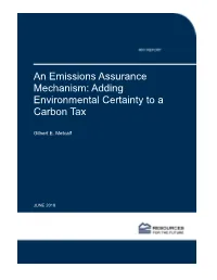 An Emissions Assurance Mechanism: Adding Environmental Certainty to a Carbon Tax