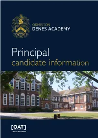 Candidate Information Principal Candidate Information