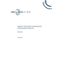 Energy Retailers Comparative Performance Report