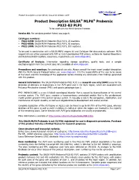Product Description SALSA MLPA Probemix P022-B2 PLP1