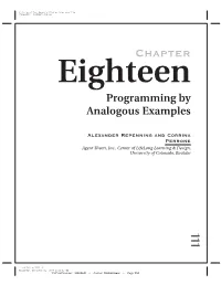 Programming by Analogous Examples