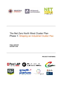 The Net Zero North West Cluster Plan Phase 1: Shaping an Industrial Cluster Plan