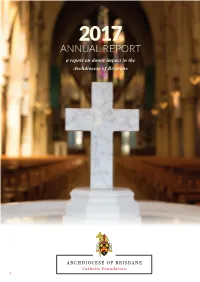 A Report on Donor Impact in the Archdiocese of Brisbane
