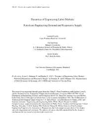 Petroleum Engineering Demand and Responsive Supply