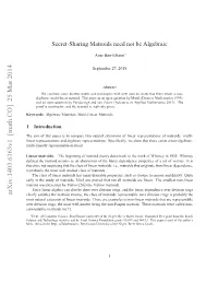 Secret-Sharing Matroids Need Not Be Algebraic