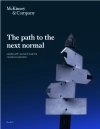 The Path to the Next Normal