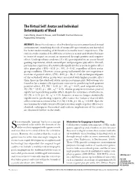 The Virtual Self: Avatar and Individual Determinants of Mood Ivana Wang, Steven V