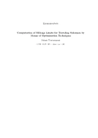 Examensarbete Computation of Mileage Limits for Traveling