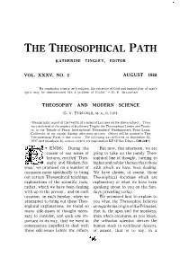 The Theosophical Path