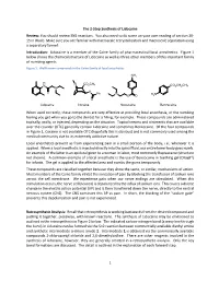 1 the 2-Step Synthesis of Lidocaine Review