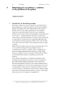 5 Ritual/Speech Coevolution: a Solution to the Problem of Deception