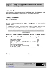 ERMA200686 FINAL Application to Import H. Calcarata.Pdf