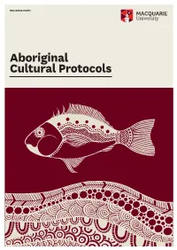 Aboriginal Cultural Protocols 2 2 ABORIGINAL ABORIGINAL CULTURAL CULTURAL PROTOCOLS PROTOCOLS