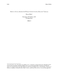 Mason Marks1 Presented at We Robot, 2019 Working Paper Abstract