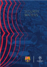 SECURITY MATTERS 2018/19 Club Information Booklet Security Matters