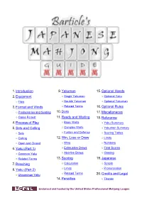 Barticle's Japanese Mahjong Guide Page 1 Jump To: Contents 2