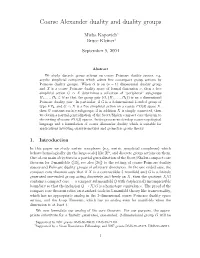 Coarse Alexander Duality and Duality Groups