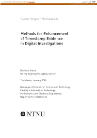 Methods for Enhancement of Timestamp Evidence in Digital Investigations