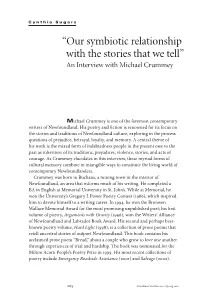 “Our Symbiotic Relationship with the Stories That We Tell” an Interview with Michael Crummey